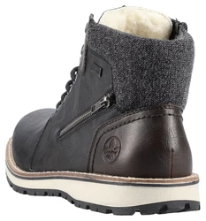 Rieker Herren Schnürstiefel Winterboots schwarz