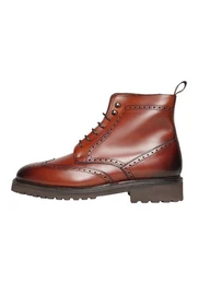 Winston FBDB Businessschuh Schnrboots Herrenstiefel Lederschuhe handgefertigt, Schnrstiefel Herren