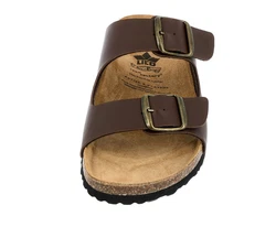 Lico Pantolette Bioline Man Dunkelbraun/Braun/Beige