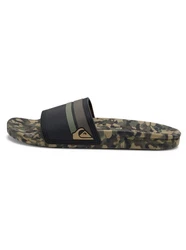 Quiksilver Rivi Slide Sandale Dunkelgrün