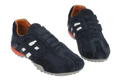 Geox U Snake K Herren Sneaker Schnürschuh beige/navy/orange