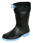 MADSea Gummistiefel Hannes Schwarz/Blau/Hellblau