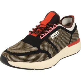 Herren Schuhe sportliche Sneaker Halbschuhe 9110758 Black/Beige Sneaker