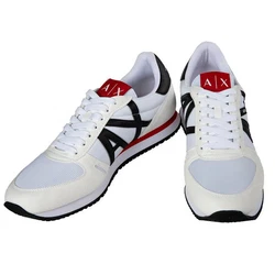 ARMANI EXCHANGE Herren Sneaker Low Schnür-Schuh Retro Logo Sneaker 
