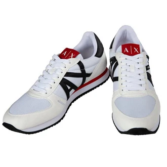 ARMANI EXCHANGE Herren Sneaker Low Schnür-Schuh Retro Logo Sneaker 