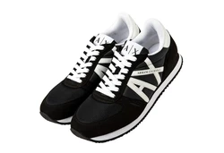 ARMANI EXCHANGE Herren Sneaker Low Schnür-Schuh Retro Logo Sneaker 