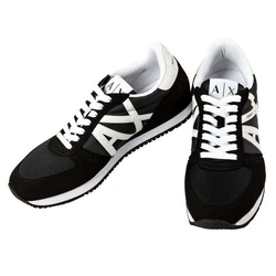 ARMANI EXCHANGE Herren Sneaker Low Schnür-Schuh Retro Logo Sneaker 