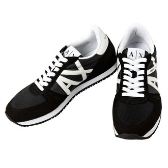 ARMANI EXCHANGE Herren Sneaker Low Schnür-Schuh Retro Logo Sneaker 