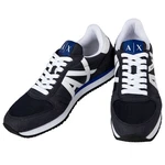 ARMANI EXCHANGE Herren Sneaker Low Schnür-Schuh Retro Logo Sneaker Blau/Dunkelblau