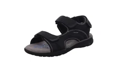 Geox Sandale SPHERICA Schwarz/Dunkelblau/Beige