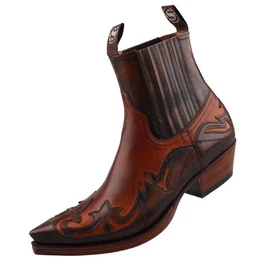 4660-Britnes Flo Marron-NOS Stiefelette