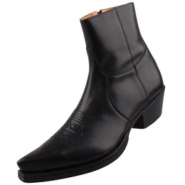7826-Crust Negro Ter.Vr Negro Stiefelette