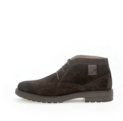 Pius Gabor Schnürstiefelette Dunkelbraun/Braun/Dunkelgrün
