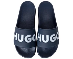 HUGO Match it Slide Pantolette Dunkelblau/Blau/Lila