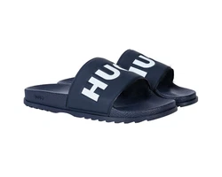 HUGO Match it Slide Pantolette Dunkelblau/Blau/Lila