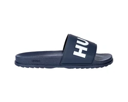 HUGO Match it Slide Pantolette Dunkelblau/Blau/Lila