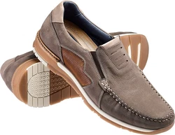 Franco Bettoni Mokassin Grau/Braun/Beige/Khaki