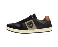 Pantofola d'Oro Palermo Uomo Low Sneaker Braun/Schwarz/Dunkelgrün/Creme