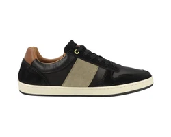 Pantofola d'Oro Palermo Uomo Low Sneaker Braun/Schwarz/Dunkelgrün/Creme