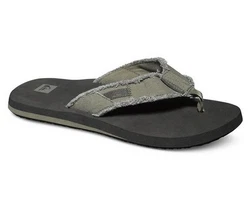 QUIKSILVER Zehentrenner Monkey Abiss Dunkelgrün/Creme/Dunkelgrau/Grau/Hellgrau/Beige/Khaki/Braun
