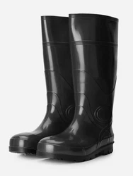 Ladeheid Herren PVC Gummistiefel LA-914 Schwarz/Grau