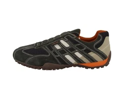 Geox U Snake L Herren Slipper Dunkelgrün/Braun/Dunkelbraun/Grün/Khaki