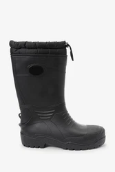 Next Gummistiefel mit warmem Futter Schwarz