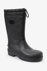 Next Gummistiefel mit warmem Futter Schwarz