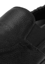 Vitaform Herrenschuhe Slipper Hirschleder Schwarz