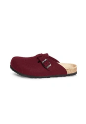 vitaform Unisexschuhe Clog Hausschuh Bordeaux/Dunkelrot/Lila