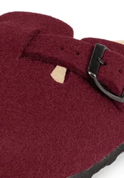 vitaform Unisexschuhe Clog Hausschuh Bordeaux/Dunkelrot/Lila