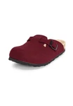 vitaform Unisexschuhe Clog Hausschuh Bordeaux/Dunkelrot/Lila
