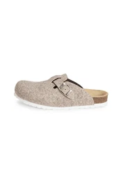 vitaform Unisexschuhe Clog Hausschuh Beige/Braun