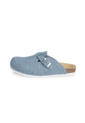vitaform Unisexschuhe Clog Hausschuh Blau/Hellblau/Grau