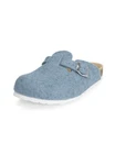 vitaform Unisexschuhe Clog Hausschuh Blau/Hellblau/Grau