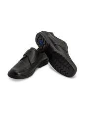 Vitaform Herrenschuhe Klettschuh Schwarz/Dunkelbraun/Braun