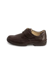Vitaform Herrenschuhe Klettschuh Dunkelbraun/Braun