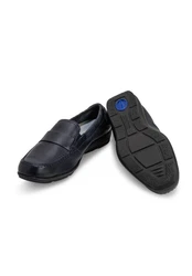 Vitaform Herrenschuhe Mokassin Schwarz/Dunkelblau/Blau