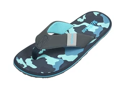MADSea Beach Man Badepantolette Flip Flop Blau/Dunkelgrün/Hellblau/Grau