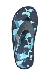 MADSea Beach Man Badepantolette Flip Flop Blau/Dunkelgrün/Hellblau/Grau