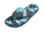 MADSea Beach Man Badepantolette Flip Flop Blau/Dunkelgrün/Hellblau/Grau