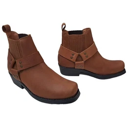 Kochmann Motorradstiefel City Biker braun Motorradstiefel (Packung, Antistatische und l- und Benzinfeste Sohle)