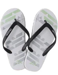 Kappa Zehensandale Logo Maceo 2 Flip Slip On Zehentrenner Weiß/Creme/Schwarz/Grün/Silber