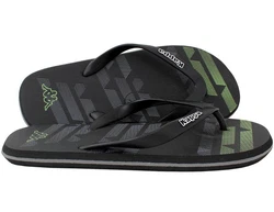 Kappa Zehensandale Logo Maceo 2 Flip Slip On Zehentrenner Dunkelgrün/Schwarz/Grau/Grün