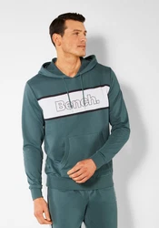 Bench Loungewear Hoodie Langarm Sweatshirt Blau/Dunkelgrün
