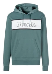 Bench Loungewear Hoodie Langarm Sweatshirt Blau/Dunkelgrün