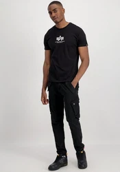 Alpha Industries Rundhalsshirt Basic T Schwarz/Blau