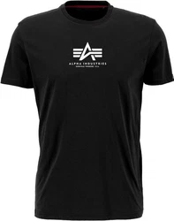Alpha Industries Rundhalsshirt Basic T Schwarz/Blau