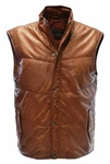 Zimmert Lederweste Piether Braun/Orange