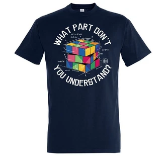 Youth Designz T-Shirt What Part Don't You Understand Zauberwürfel Herren Shirt Dunkelblau Youth Designz T-Shirt What Part Don't You Understand Zauberwürfel Herren Shirt Dunkelblau